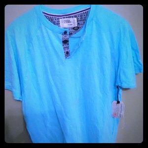 Mens Blue Free Planet shirt